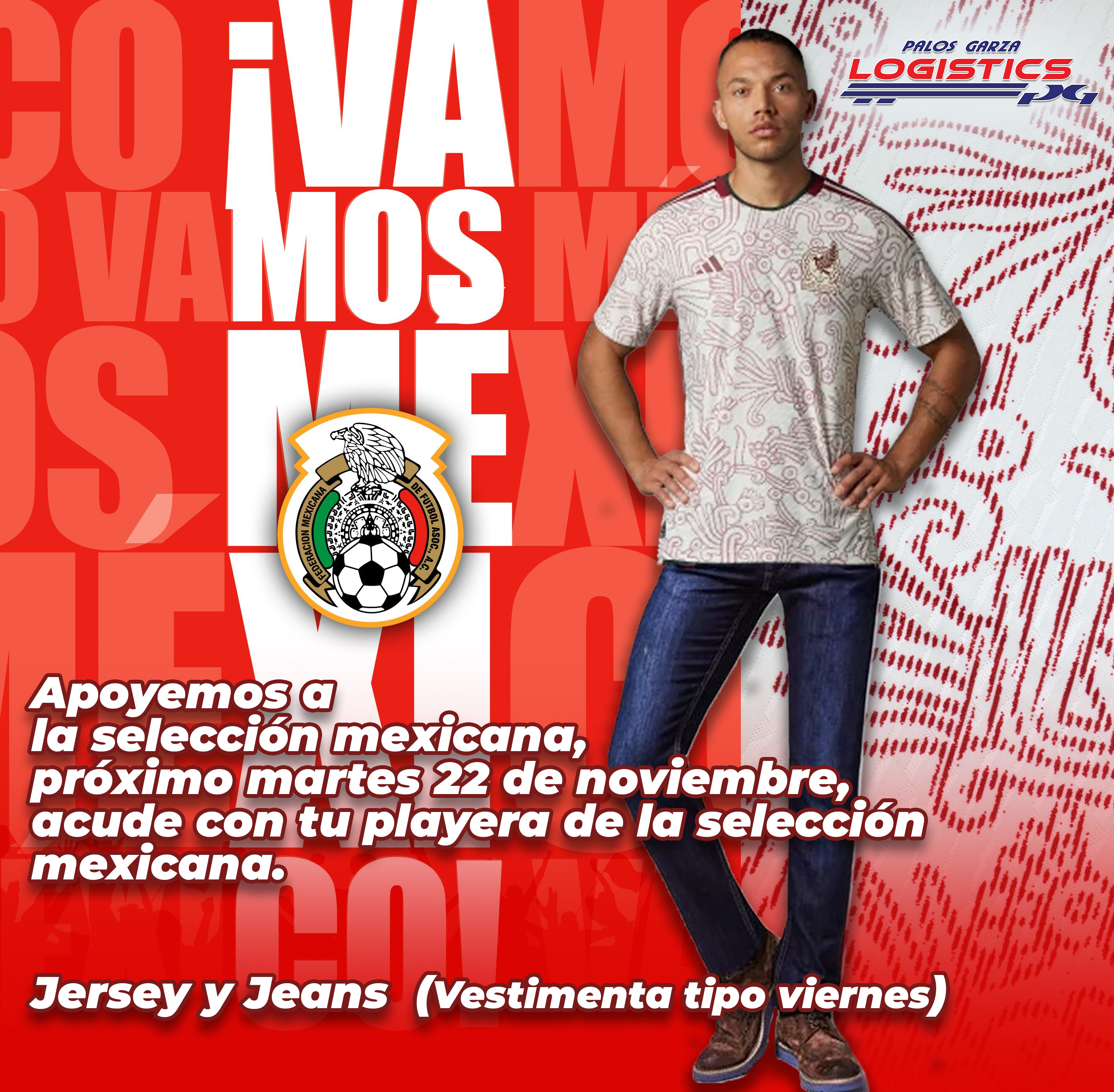 Aviso-apoyemos a la selección mexicana.